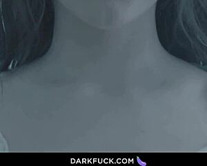 I'm overwhelmed as hot brunette's big natural tits bounce during her bbc pounding