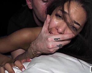 How does this Asian teen FEEL used as a ROUGH fleshlight by monster cocks?!