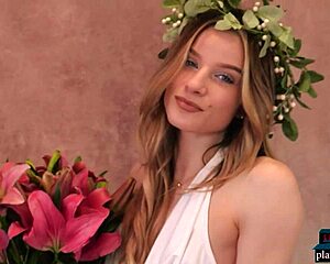 Roxy shaw petite blonde model bares small tits and amazing body