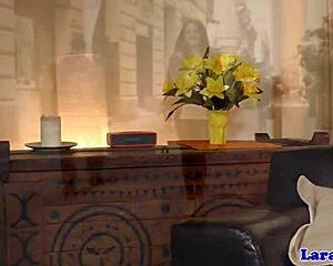 mature british milf spreads legs for classy pussy licking in stockings