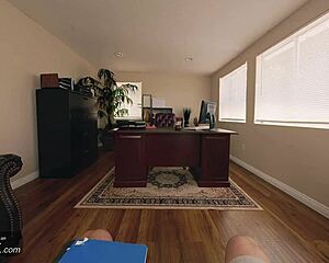 Skinny Violet from Incredibles bends over table in ripped uniform for big cock doggystyle cosplay bangs