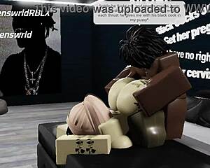 he bends over his obsessed blonde fangirl with big tits in the condo for rough roblox sex