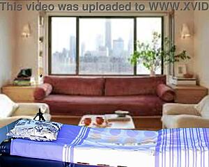 Cleaning lady's shaved pussy gaped by monster cock after ass licking.