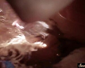 stepdad does my ebony pussy feel good bent over in this bathtub?