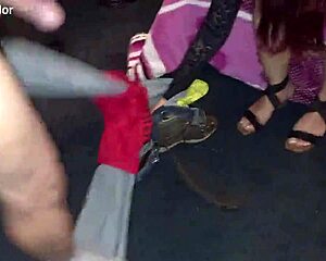 my cuñada gives a hot bedroom blowjob on big cock