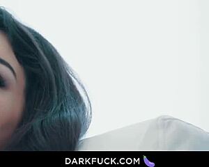 I'm overwhelmed as hot brunette's big natural tits bounce during her bbc pounding