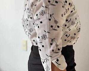 Secretary's Huge Tits Fantasy Fuck with Fat Boss