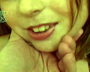 man this tiny 4 foot 11 college teen gives the most amazing pov blowjob on the sofa