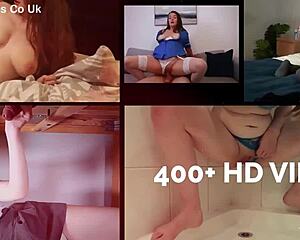 British Teen 18YO Eats Ice Cream Drizzled with Hot Cum Topping