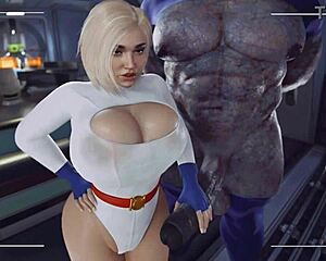 hey, ever seen darkseid's monster cock breeding power girl's big tits and ass in this comic creampie handjob massage?