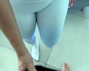 Gym pickup busty huge ass girl craves creampie