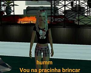 hey, watch this cute ninfeta squirt hard outdoors in public... emiruikuno narrates!