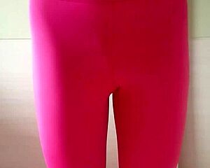 wanna cum watching my tight pink gymwear workout???