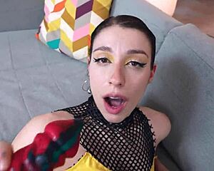 Can this slut nemesi widow handle 5 cocks destroying her wet pussy with double vaginal and ass to mouth urine fountains?