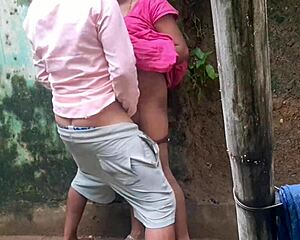 desi 18+ stepsis beams with joy after hot creampie from boss in bunny cosplay