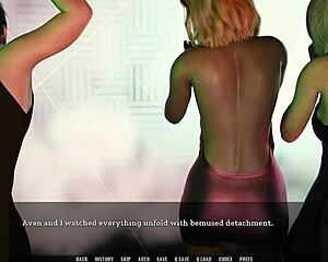 quick alley hookup with curvy step-cousin in tales from the unending void game feels so risky