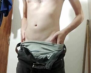 days pass but work bathroom still best spot for my skinny cock play