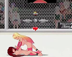 princess of the ring 2 sees paris clash hard against ember in street wrestling bout