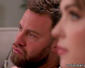 Hairy Teen Slut Lilly Bell Sucks Seth Gamble's Huge Cock Rough!