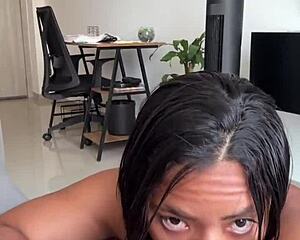 who wants my hard cock for breakfast 😍 amateur couple deepthroat