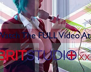 british alt college girl secretly strokes her panties to shuddering orgasm.