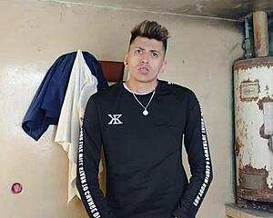 Watch me stroke my massive cock hard in the village shadows