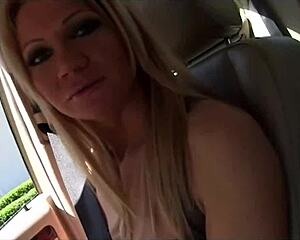 in the toilet christina rubs her big clit cunt while deepthroating that huge black cock