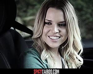 driving instructor rams blonde teen pussy outdoors huh?