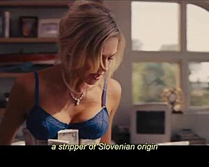 milf and brunette share a close kiss