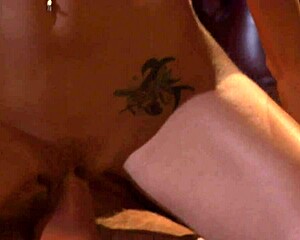 does blonde johnson in metallic purple dress crave your tongue on her puffy wet pussy before rough doggystyle?