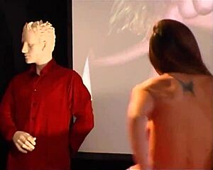 Real Coed Brunette Rides Cock Doggy and Swallows Cum in College