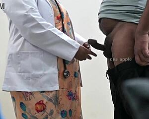 doctor's eyes pop seeing this tiny 18+ patient's pathetic small cock up close