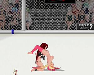 princess of the ring 2 sees paris clash hard against ember in street wrestling bout