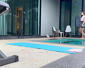 eighteen year old stepsis yoga bend over big ass fucked rough homemade by old guy wet pussy deepthroat? 