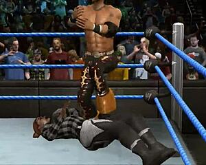 Marissa dominates John Morrison in intense fetish wrestling showdown