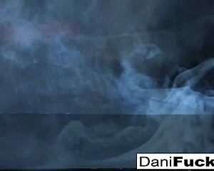 Hot Gothic Vampire Dani Fingers Her Pussy and Tits in Solo Masturbation!