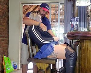 she gets her pussy fucked up close then squirts hard after creampie load