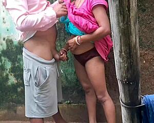 desi 18+ stepsis beams with joy after hot creampie from boss in bunny cosplay