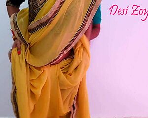 newlywed indian girlfriend sneaks horny outdoor cowgirl ride on boyfriend's cock at wedding with hindi moans