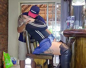 she gets her pussy fucked up close then squirts hard after creampie load