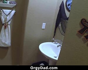 Your stepdaughter sneaks off for taboo orgy mischief with daddy and uncles this year hehe