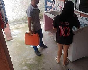 hey, want to see this brazilian housewife pay the washing machine tech with her big ass while hubby's away?