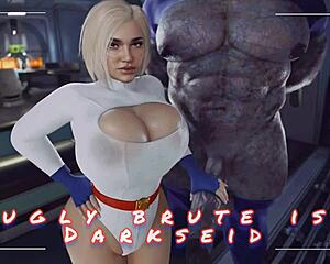 hey, ever seen darkseid's monster cock breeding power girl's big tits and ass in this comic creampie handjob massage?