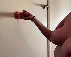 ever wonder how italian milf artemisia love's long-haired big tits tease during slow dildo handjob?