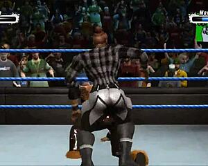 Marissa dominates John Morrison in intense fetish wrestling showdown