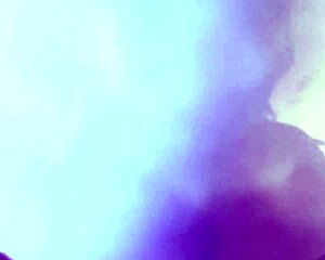 Wearing Futuristic Glasses While Busty Babe Watches Brunette Booty Drilled