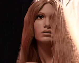 Phoenix ray bends over letting artist pound her big natural tits and wet pussy relentlessly