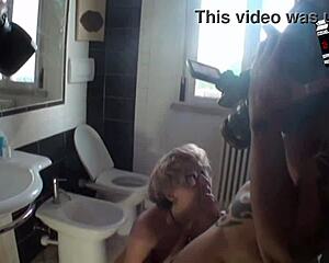 lucy von matt backstage before her spermaparty