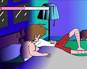 milf lounges casually on the couch