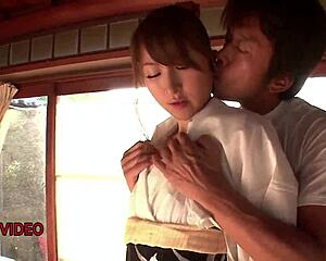 seductive JAV mommy deepthroats cock before wild pounding 😍🍆💦